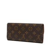 ルイ ヴィトン モノグラム ポルトフォイユ ルイーズ 長財布 M60460 ブラウン PVC レザー レディース LOUIS VUITTON 【中古】